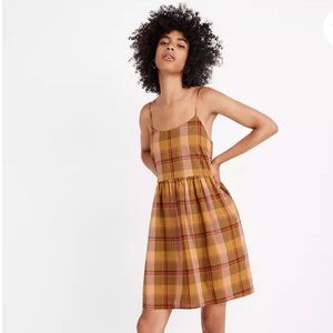 Madewell Plaid Babydoll Cami Dress